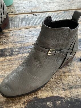 Cole Hahn,taupe leather boot 8 1/2